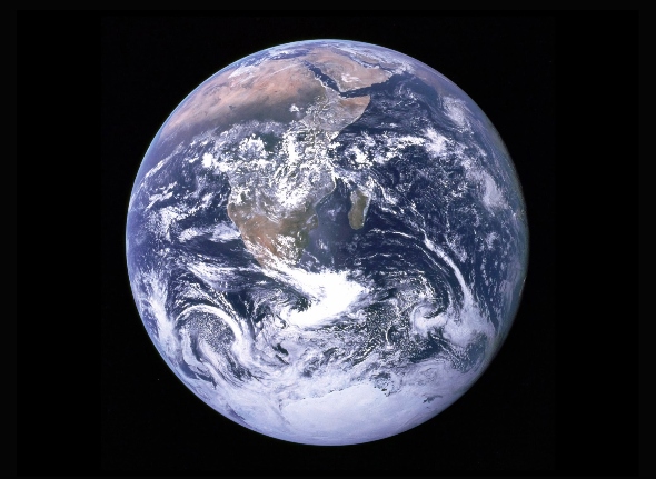 Decorative image of the Earth from space