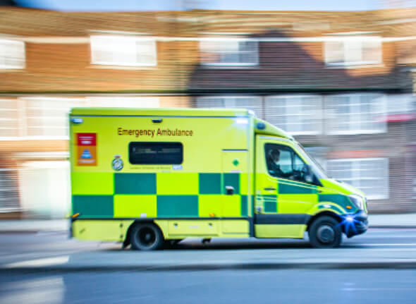 Decorative image of an ambulance